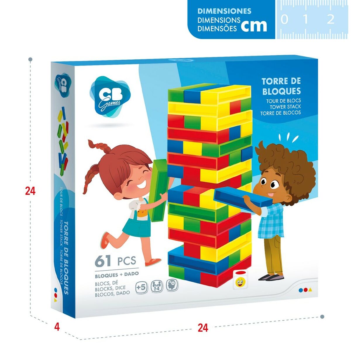 Plăci de Construcții CB Games 61 Piese